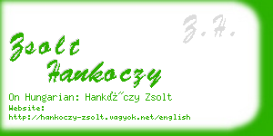 zsolt hankoczy business card